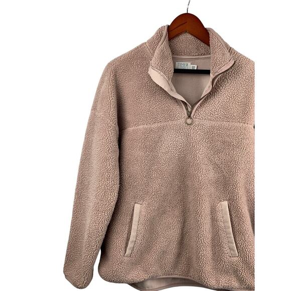 Women's Time and Tru Blush Pink Polyester Zip Up Sweater - Size S(4-6) - Picture 3 of 6